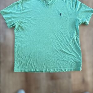 Polo Ralph Lauren Light Green V-Neck Tee